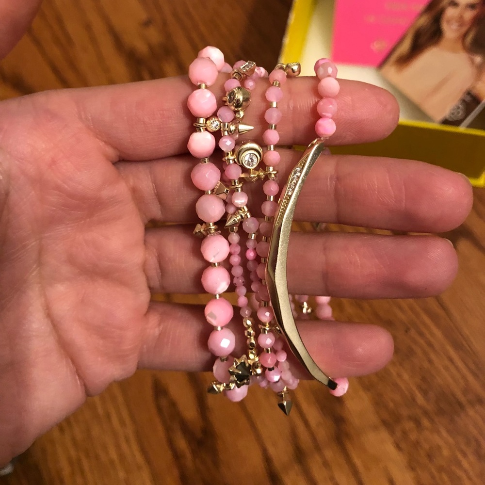 Kendra Scott Supak Gold Beaded Bracelet Set NWOT